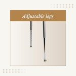 Height Adjustable Steel Stools - 2 Pack, Grey