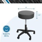 BodyMed Rolling Exam Stool with Adjustable Height
