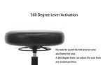 Adjustable Round Stool for Labs and Offices - 2 Pack