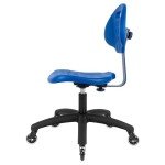 Ergonomic Height Adjustable Lab Chair - Blue