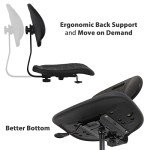 BenchPro Deluxe Polyurethane Laboratory Chair, Adjustable Height