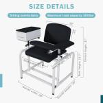 Phlebotomy Chair with Flip-Arm and Drawer