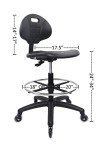 ESD Anti-Static Ergonomic Lab Chair with Rollers