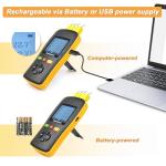 Tzone USB Thermocouple Thermometer Data Logger, 4 Channels
