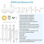 32-Piece Chemistry Glassware Set for Labs