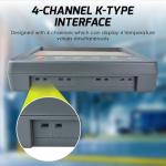 K Type Thermometer Data Logger with 4 Channels