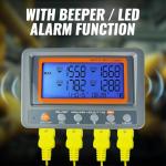 K Type Thermometer Data Logger with 4 Channels