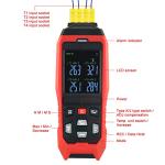 4-Channel K Type Thermocouple Data Logger Thermometer