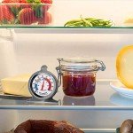 2 Pack Analog Refrigerator Thermometers with Large Dial