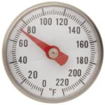 Supco ST02 Stainless Steel Pocket Thermometer, 5" Stem