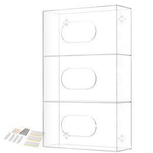 Wall Mount Triple Glove Dispenser Holder
