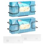 Wall Mount Disposable Glove Dispenser Holder, 2 Pack