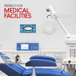 White Metal Wall-Mount Gloves and Tissue Dispenser