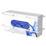 Wall Mount Glove Box Dispenser Organizer - White