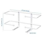 Wall Mount Glove Box Dispenser Organizer - White