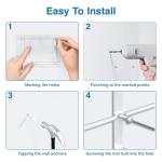 Wall Mount Glove Box Dispenser Organizer - White