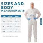 VVicogard Disposable Protective Coveralls with Hood
