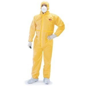 Tiger Tough Yellow Chemical Protection Coveralls - Large