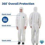 Medtecs Disposable Hazmat Suits - 6 Sizes Available