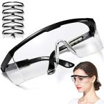 Adjustable Anti-Fog Safety Glasses for Labs – 5PCS