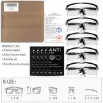 Adjustable Anti-Fog Safety Glasses for Labs – 5PCS