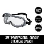 3M Clear Lens Safety Goggles with UV Protection