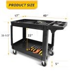 MaxWorks 500-lb Utility Service Cart with Trays