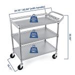 3-Tier Heavy Duty Rolling Utility Cart
