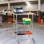 VEVOR 3-Tier Rolling Utility Cart with Brake Wheels