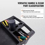 VEVOR Heavy Duty 3-Shelf Utility Cart with Wheels