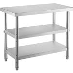 VEVOR 48" Stainless Steel Outdoor Prep Table