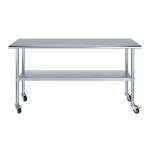 AmGood 18" x 72" Stainless Steel Utility Table
