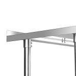 24"x36" Stainless Steel Prep Table with Backsplash