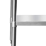 24"x36" Stainless Steel Prep Table with Backsplash