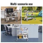 VEVOR 3-Tier Stainless Steel Utility Cart