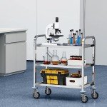 VEVOR 3-Tier Stainless Steel Utility Cart