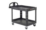Rubbermaid 2-Shelf Utility Cart, Black, 500 lbs Capacity