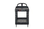Rubbermaid 2-Shelf Utility Cart, Black, 500 lbs Capacity