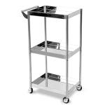 Stainless Steel 3-Tier Utility Cart with Wheels