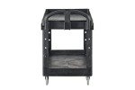 Rubbermaid 2-Shelf Utility Cart, Black, 500 lbs Capacity
