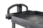 Rubbermaid 2-Shelf Utility Cart, Black, 500 lbs Capacity