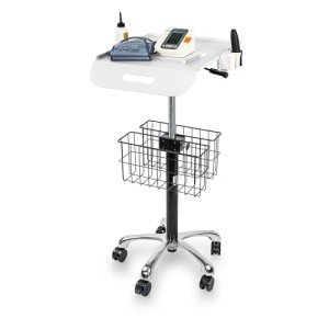 Height Adjustable Mobile Medical Trolley with Wheels