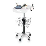 Height Adjustable Mobile Medical Trolley with Wheels