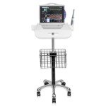 Height Adjustable Mobile Medical Trolley with Wheels