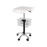 Height Adjustable Mobile Medical Trolley with Wheels