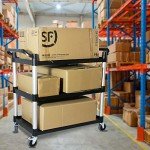 Heavy Duty Lockable Utility Cart with Wheels