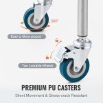VEVOR Stainless Steel Lab Rolling Cart with Casters