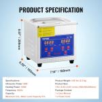 15L Digital Ultrasonic Cleaner with Timer & Heater