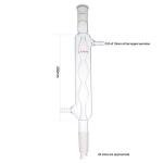 Laboy Glass Allihn Condenser, 200mm with 24/40 Joints