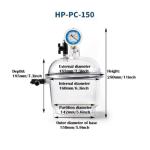 150mm/250mm Vacuum Dryer with Pressure Gauge